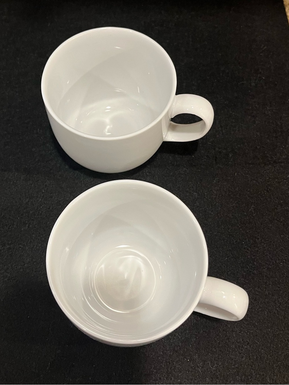 White by Denby Porcelain Coffee Mugs Set of Two 12 oz. - Picture 10 of 13